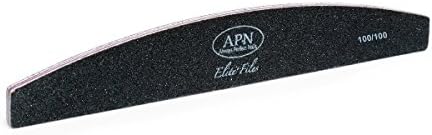 Always Perfect Nails Black Half-Moon Nail File 100 | 100 Grit