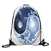 Produktbild KAKALINQ Yin Yang World with Moon and Sun Harmony of The Universe Art Drawstring Gym Sack Sport Bag for Men and Women
