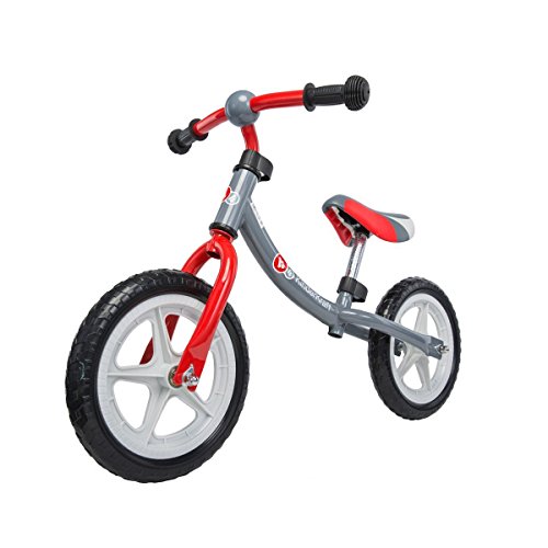 Preisvergleich Produktbild KinderKraft 2Way Laufrad Lernlaufrad mit verstellbarem Rahmen, GrauRot