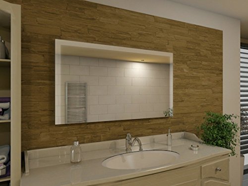 Badspiegel mit Beleuchtung Kadi M314L3: Design Spiegel für Badezimmer, beleuchtet mit LED-Licht, modern – Kosmetik-Spiegel Toiletten-Spiegel Bad Spiegel Wand-Spiegel - 2