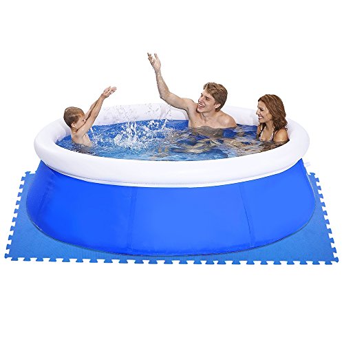 6 x Badematte blau 60 x 60 cm Boden Pools Schutz rutschfest Hintergrund 43871. - 2