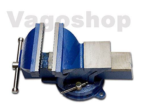 Schraubstock Parallel 200 mm 8″ drehbar 360° für Werkbank Amboss Drehteller BLAU - 2