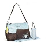 GMMH 3 tlg Baby Farbe blau braun Wickeltasche Pflegetasche Windeltasche Babytasche Reise Farbauswahl