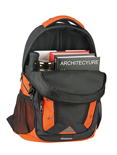 mulpac Schule Teens Rucksack College Studenten Rucksäcke Laptop Taschen orange schwarz / orange - 8