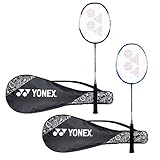 Yonex ZR 100 Light Aluminum Blend Badminton Racquet with Full Cover, Set of 2 (Black/Blue) placeholder