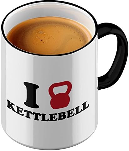 Funtasstic T169 Mug with "I love Coffee Mug Kettlebell