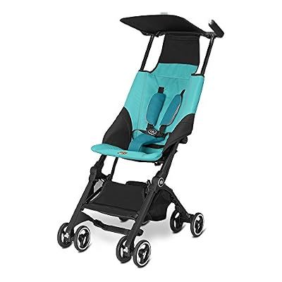 gb gold poussette-canne pockit capri blue - turquoise, modèle 2016