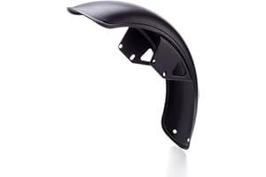 ALCHEMY PARTS Parafango Anteriore Moto Parafango Ruota Metallo Matt Black Mud Flap Universale