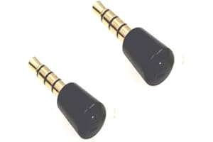 RUITROLIKER 2PCS 3.5MM Microphone Mini Microphone for PS4 Xbox One Games Controller phones laptops tablets recorders