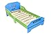 Bebe Style Children's Junior Wooden Bed (Blue, Crayon Themed)