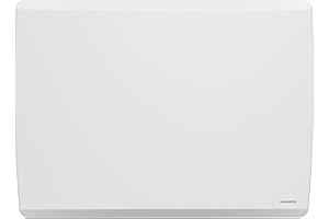 THOMSON - Radiateur électrique fixe connecté WiFi à inertie sèche céramique + film avec thermostat interchangeable 2000W THOMSON MOLY horizontal blanc