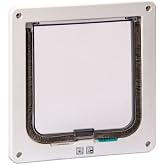 Karlie 2 Way Locked Cat Door, White
