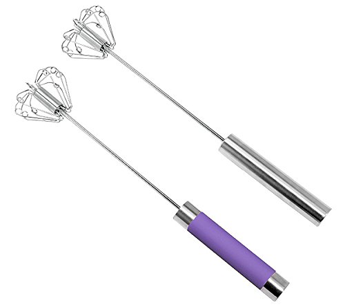 Edelstahl Milchaufschäumer Quirl Multiquirl Schneebesen in silber