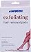 Ladies Luxury Beauty Exfoliating Hair Removal Pads Set For Smooth Skin Pack Of 6