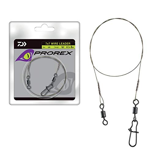 Télécharger Daiwa Prorex Bas De Ligne Acier 7X7 Wire Leader - 20cm - 10Kg - Noir Gratuit