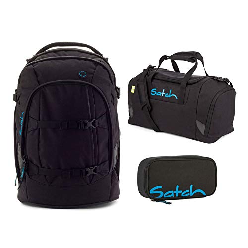 Preisvergleich Produktbild Satch Pack by Ergobag - 3 tlg. Set Schulrucksack - Black Bounce