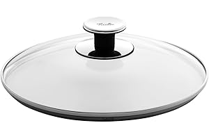 Fissler 001-104-24-200/0 Couvercle En Verre Transparent (24 cm), Couvercle De Rechange Pour Poêles, Faitouts, Sautoirs Et Autocuiseurs