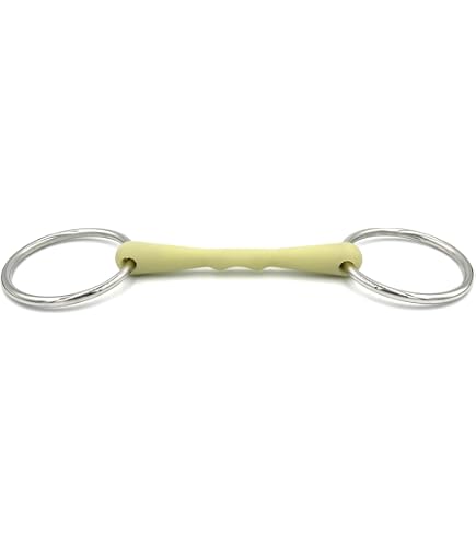 Mors à Eau Double Rupture Goût Pomme – 18 Mm, Anneaux Mobiles, Action Douce – Équitation Respectueuse