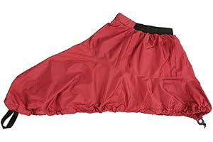 LIOAEUST Kayak Deck Cover Skirt, Premium Waterproof Kayak Canoe Boat Spraydeck Spray Deck Skirt Cockpit Cover（Red L）
