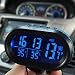 Produktbild Hermosairis 2 in 1 12 V / 24 V Digital Auto Auto Thermometer + Autobatterie Voltmeter Spannungsmessgerät Tester Monitor + elektronische Uhr heißer