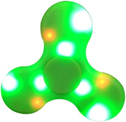 dikeshop Bluetooth Charged LED Speaker Anti-Stress Hand Tri Spinner EDC Gyro Toy