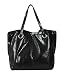 Merci Venus Black Tote Bag in mock Snake skin RS.899.00
