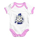 TWISTED ENVY Baby Jungen (0-24 Monate) Body Gr. 6-12 Monate, White Pink Trim