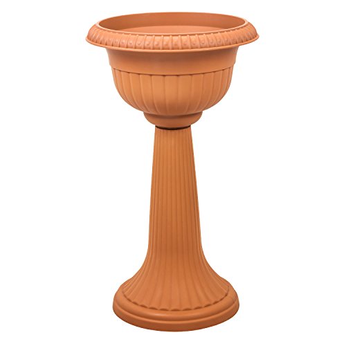 84,5 cm hoche Amphore Pflanzpokal Kunststoff Pflanzgefäß terracotta Blumentopf