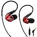 Produktbild Adorer Sport Kopfhörer RX6 In-Ear Kopfhöre mit Mikrofon IPX4 Wasserschutz Stereo Ohrhörer für iPhone, iPad, Samsung, Android, MP3 - Rot