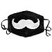 Produktbild SDGSS Mund Maske,Mund Maske Novelty Black Funny Face Surgical Masks Half Face Earloop for Outdoor Cycling