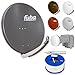 Produktbild Fuba Digital HDTV Sat-Anlage 4 Teilnehmer | Fuba DAA 850 Premium Aluminium Sat-Antenne in Wunschfarbe + DEK 416 Quad LNB + 100m Fuba KKE 300 Koaxialkabel