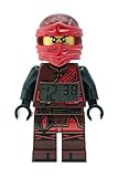 LEGO Ninjago 9009280 Hands of Time Kai Kinder-Wecker mit Minifigur und Hintergrundbeleuchtung|rot/schwarz|Kunststoff|24 cm hoch|LCD-Display|Junge/Mädchen|offiziell