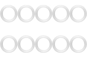 DIOCHE Tri Clamp 1.5 Tri Clamp Junta Silicona 10 Unids Set 1.5 Abrazadera Sanitaria Virola Junta de Sellado de Arandela de Anillo