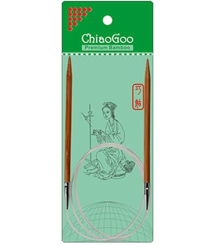ChiaoGoo Circular Needle Bamboo 80cm 4.50mm Patina - 1pc
