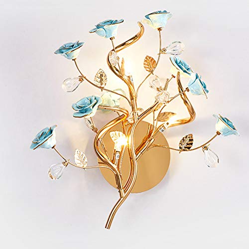 Preisvergleich Produktbild Pinjeer Postmodern 3-Lights Luxus europäischen Stil Nacht Wohnzimmer Wandleuchte Gold minimalistischen kreative Wohnzimmer Hotel Villa Gang Schlafzimmer Dekoration Wandleuchte