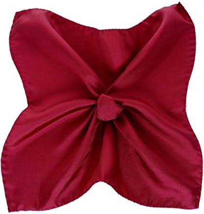 Hemley Plain Silk Handkerchief One Size Burgundy