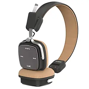 boAt Rockerz 600 Bluetooth Headphone with Luxurious Sound, Plush Earcushions, Foldable Ergonomic Design and Up to 20H Playtime (Brown)