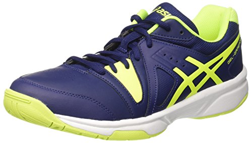 Asics Gel-Gamepoint, Zapatillas de Tenis para Hombre, Azul (Indigo Blue/Safety Yellow/White), 44 EU