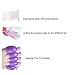 Teenitor 20 Pieces Toenail Nail Art Soak Off Clip Cap 10 Pcs Reusable Toe Nail UV Gel Polish Remover Clip and 10 Pcs Finger Nail Remover Wraps Tool Purple