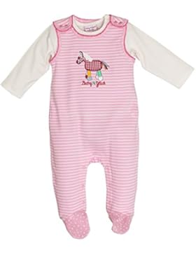 SALT AND PEPPER Baby-Mädchen Strampler Bg Playsuit Stripe Pony