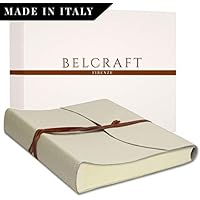 Belcraft Capri Album Fotografico in Pelle, Realizzato a Mano da Artigiani Toscani, Regalo Anniversario Matrimonio, 50 Anni Matrimonio Regalo, A4 (23x30 cm) Avorio