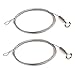 Produktbild BUYGOO Drahtseil Stahlseil Edelstahlseil - 2Stück 2m einstellbar Edelstahl Draht Seil Ø 1,5mm mit Schleife und Haken, Heavy Duty für Bilder Licht DIY Lampe Kleiderbügel Max 30 KG