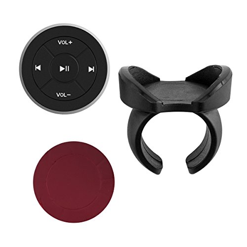 kwmobile Bluetooth Media Button für Smartphone und Tablet – KFZ Auto Audio Bedienung für iPhone, Samsung, Huawei iPad uvm - 2