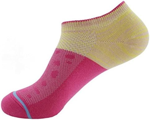 Langxi Women’s Low Cut Invisible Sportive Sneaker Socks Multicolor Cotton Rich (UK Shoe 3-7, EUR 35-39, Rose Red)