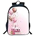 Produktbild HOJJP Schultasche Stylish Unisex School Students Black Birthday Decorations,Strawberry Pink Slice Cake Candle Dotted Balloons Confetti,Pink Tan Cream Kids,