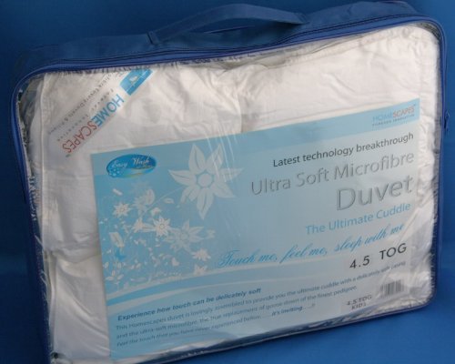 Homescapes - Kids - Duvet - 4.5 Tog - Super Microfibre Filling - 120 x 150 cm - Extremely Soft 5 Star Hotel Quality - Anti Dust mite Anti Allergen Filling - Toddler Quilt - Washable at Home
