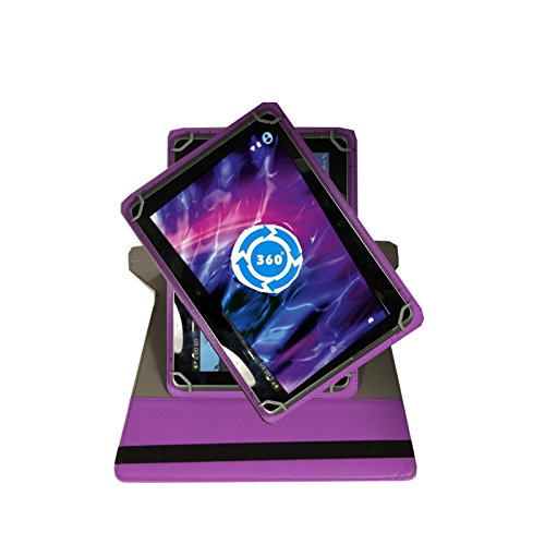 360° 7 Zoll LILA Tablet Tasche Schutz Hülle Etui für ARCHOS 70 Xenon Color - 3