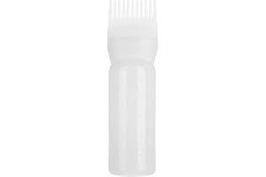 ‎SALMUE Haarfärbemittel Pinsel Flasche, 3 Farben Leichte Haarfärbemittel Flasche Pinsel Shampoo Haarfarbe Öl Kamm Applikator Werkzeug(Weiß)