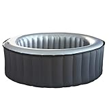 Wasserkapazität: 930 Liter Mendler Whirlpool MSpa HWC-A62b, 6 Personen In-/Outdoor heizbar aufblasbar Ø 204cm FI-Schalter