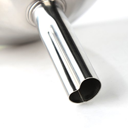 Hicollie Edelstahl Trichter mit abnehmbarem Sieb für ätherischen Öl und Mamelade, 12cm - 6